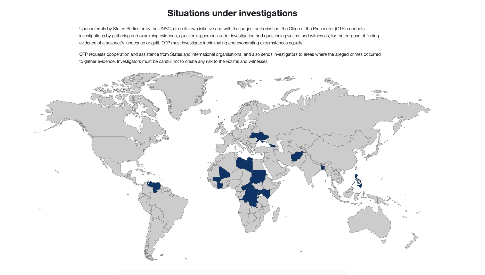 International Criminal Court investigations