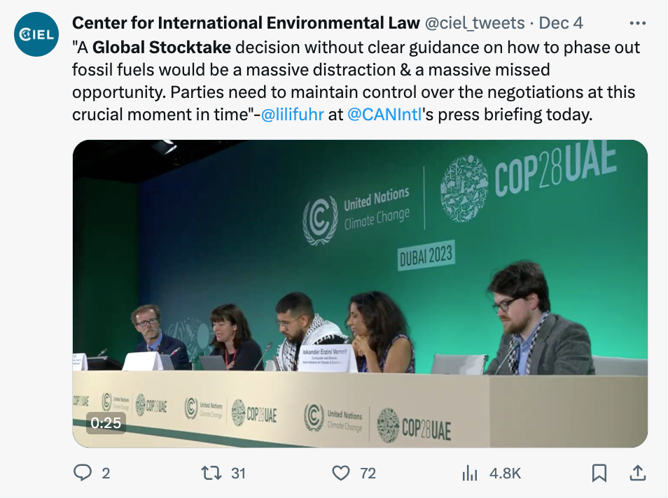 First "global stocktake" dominates negotiations at COP28 climate talks