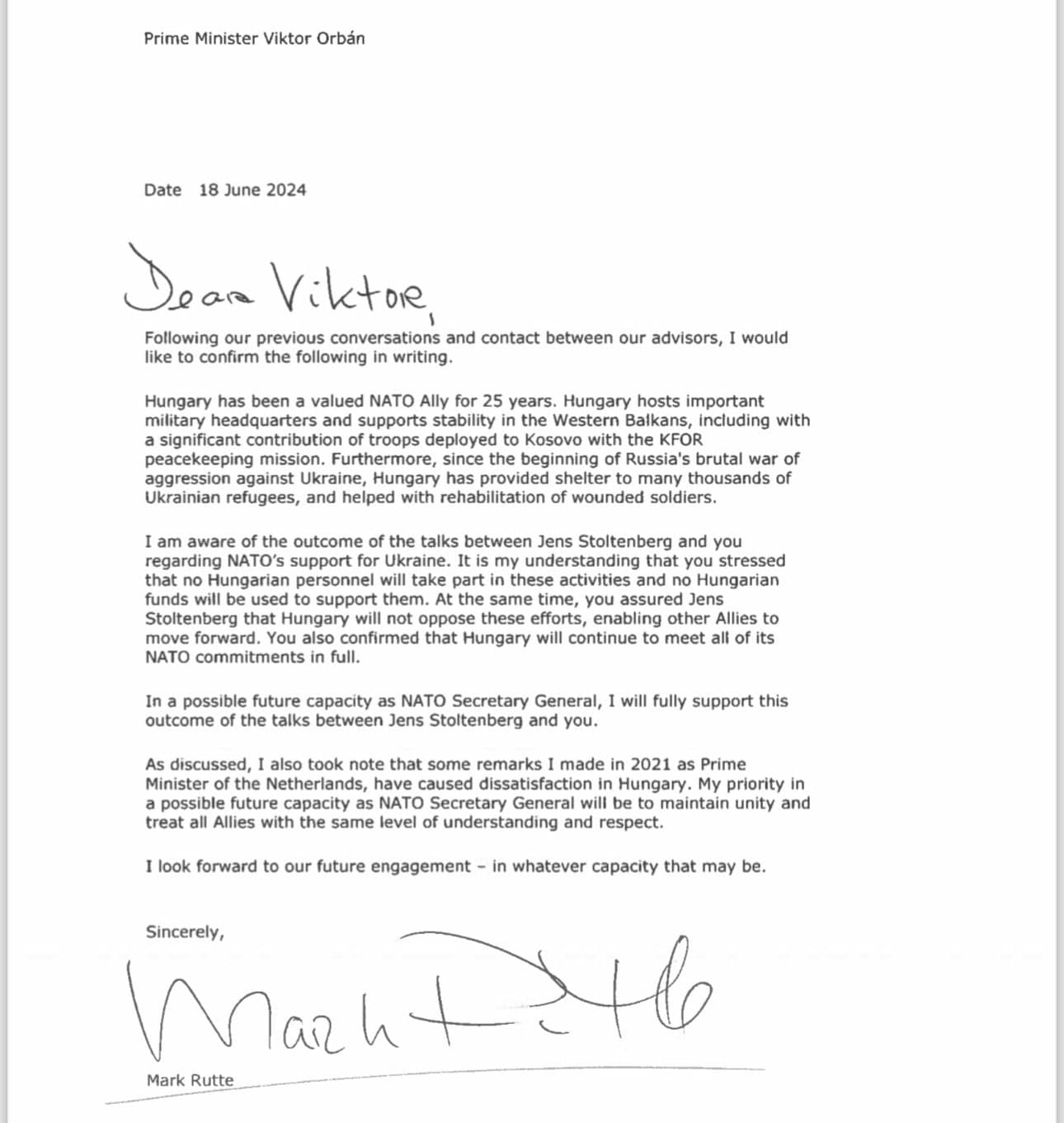 Dutch PM Mark Rutte wins critical backing to become next NATO chief