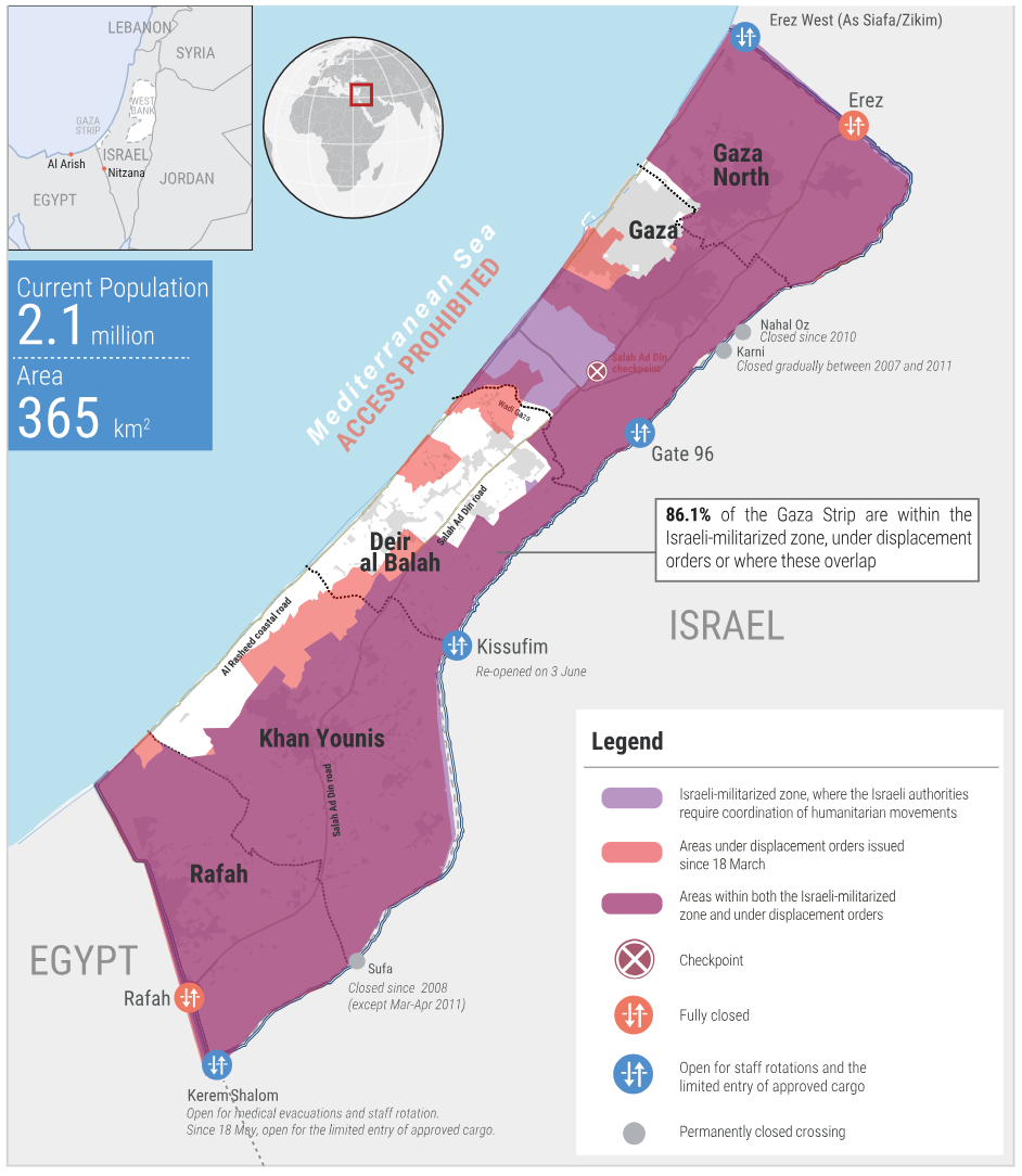 Reported impact snapshot | Gaza Strip (9 July 2025) from the U.N. Office for the Coordination of Humanitarian Affairs