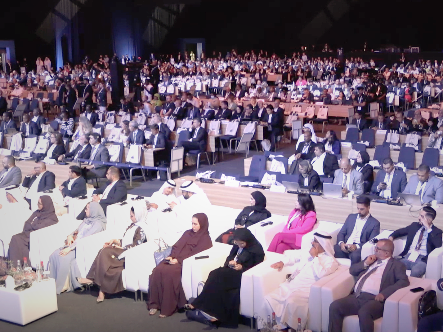 The opening plenary of the 28th Universal Postal Congress, which ends on Sept. 19.