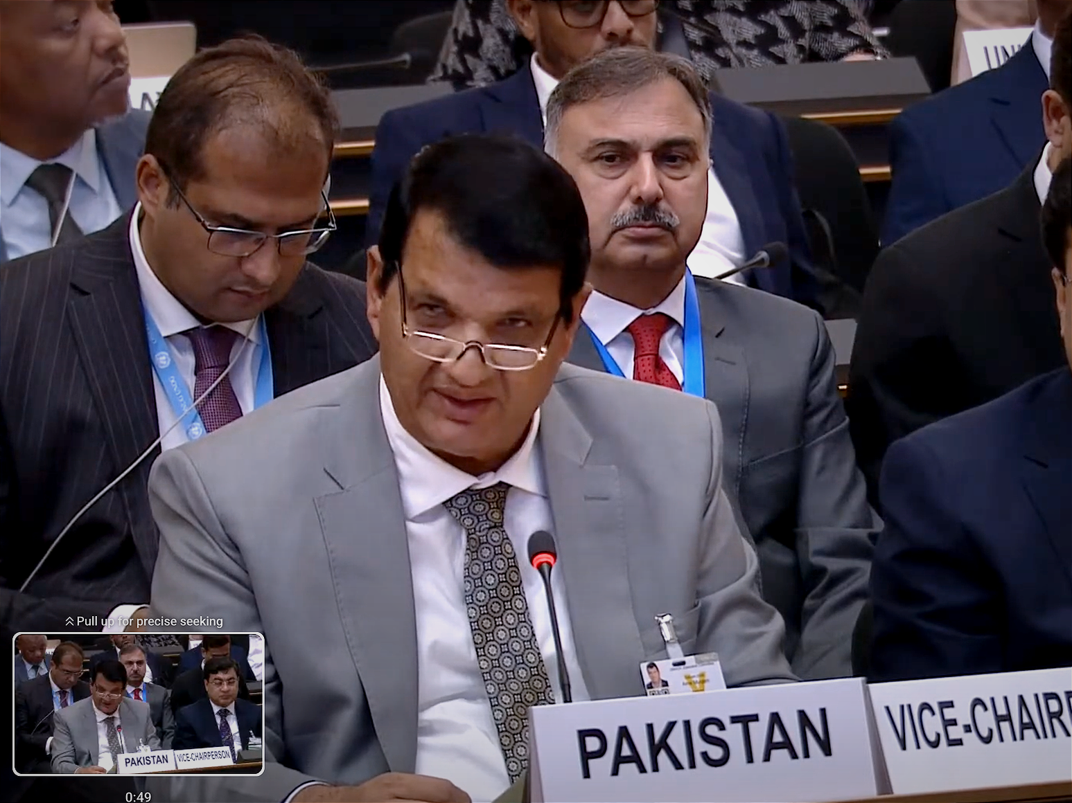 Pakistan's Amir Muqam urged more support of UNHCR at its Executive Committee meeting. 