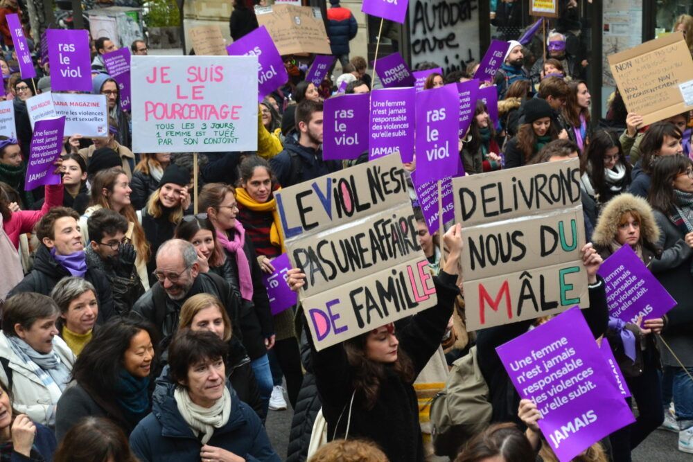 The French grassroots movement #NousToutes held nationwide marches to protest violence against women on November 24, 2018.