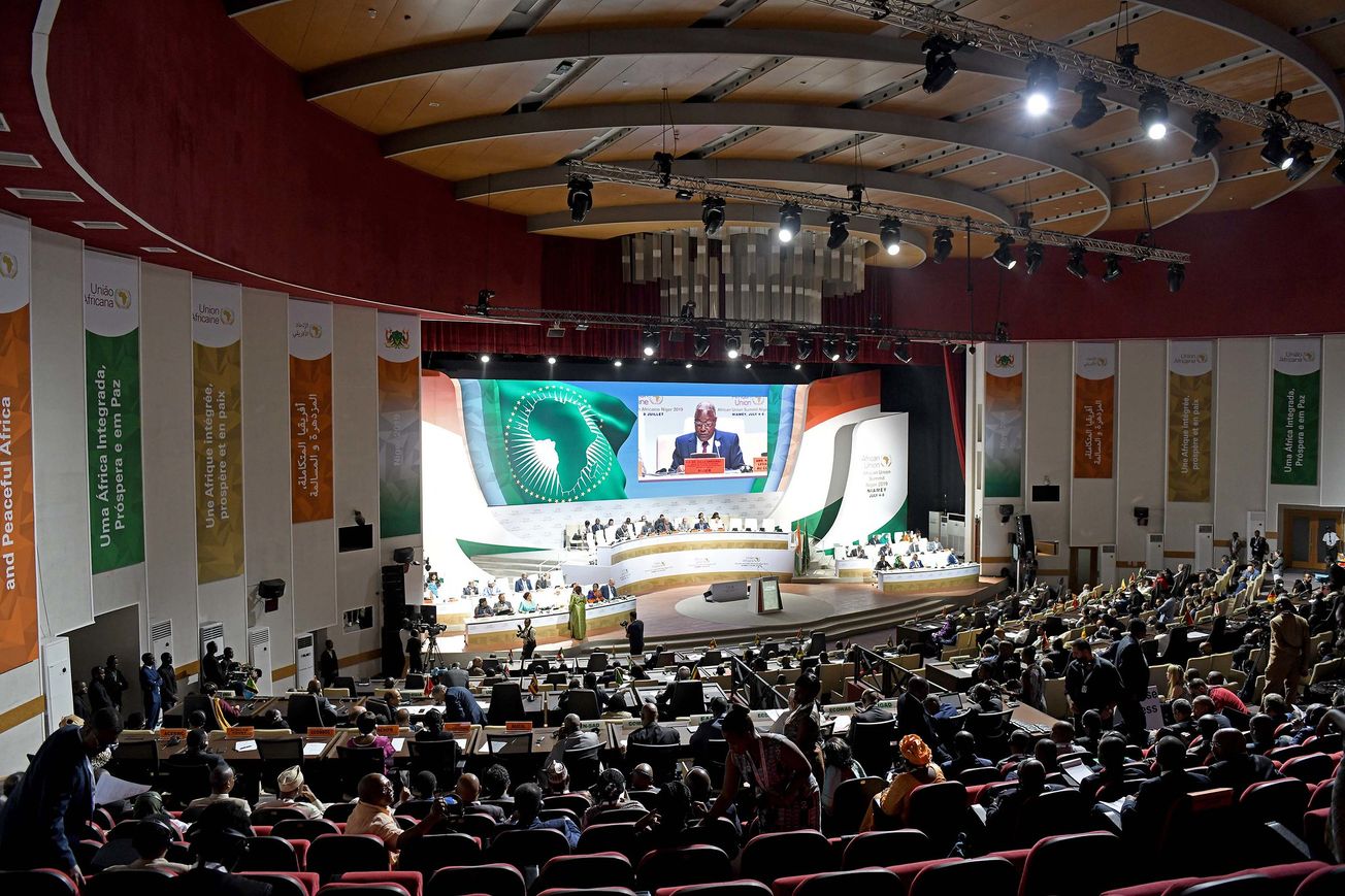 An A.U. summit in Niger's capital Niamey in 2019