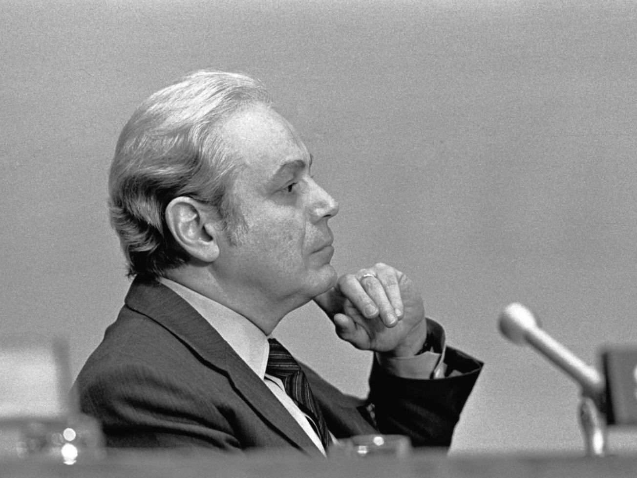 Javier Pérez de Cuéllar, the fifth U.N. secretary-general from 1982 through 1991