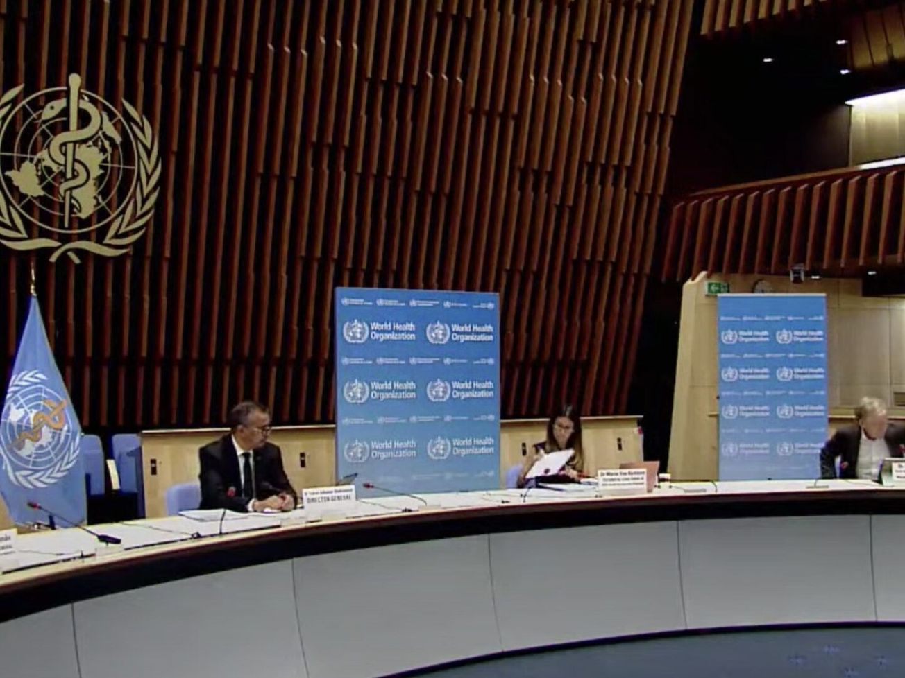 A World Health Organization virtual news briefing