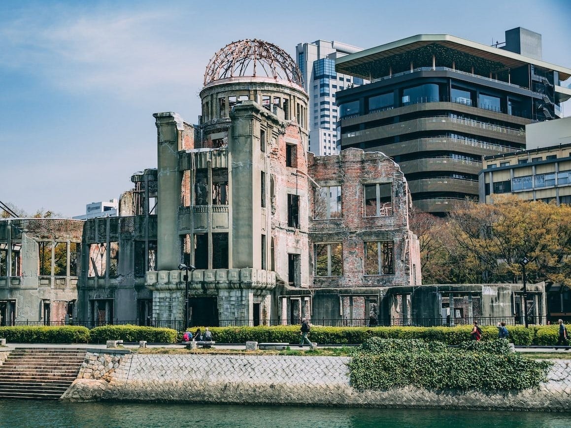 The Hiroshima Peace Memorial, one of the Japanese city's few surviving structures