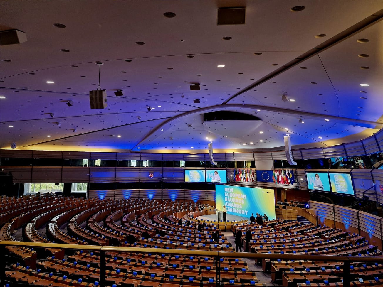 The New European Bauhaus Awards Ceremony in the European Parliament Hemicycle celebrated innovative projects and ideas that embody sustainability, inclusivity, and beauty.