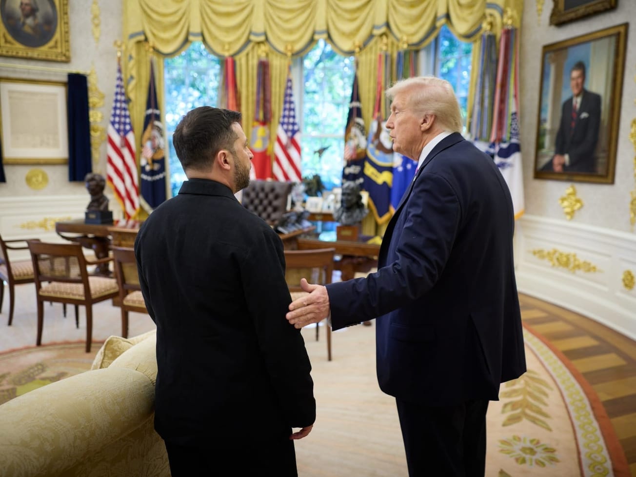 On a visit to Washington, Ukraine's President Volodymyr Zelenskyy, left, meets with U.S. President Donald Trump at the White House in October.