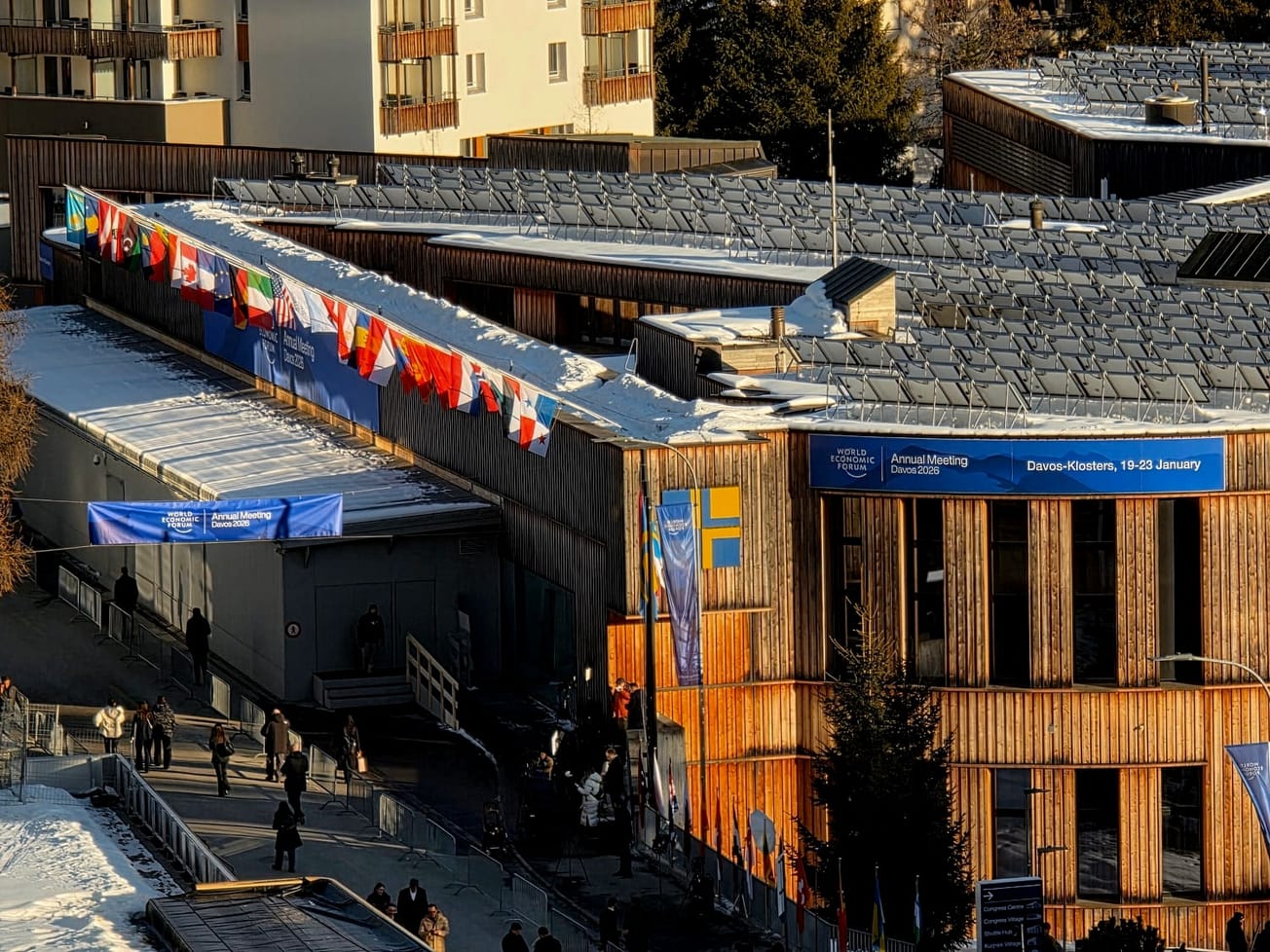 Trump's visit dominated the elite gathering of government and business leaders at Davos, Switzerland. 