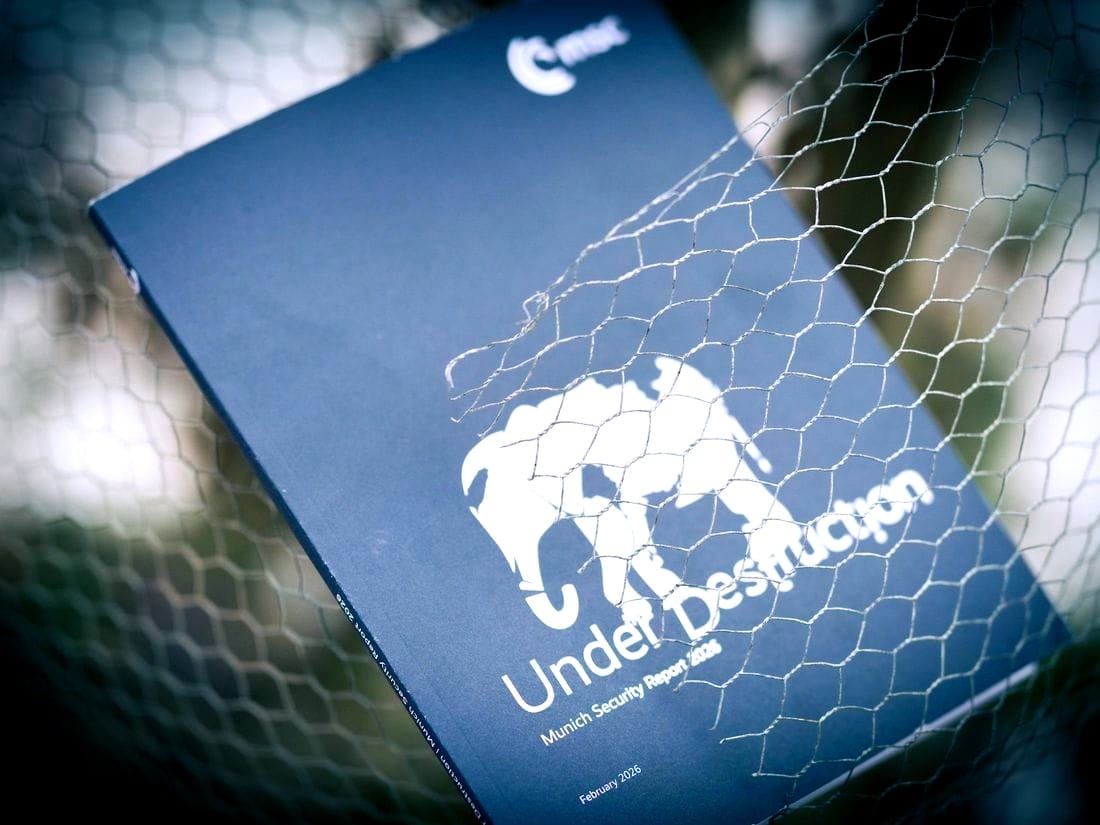 This week's cover of the Munich Security Report 2026 is unusually blunt.