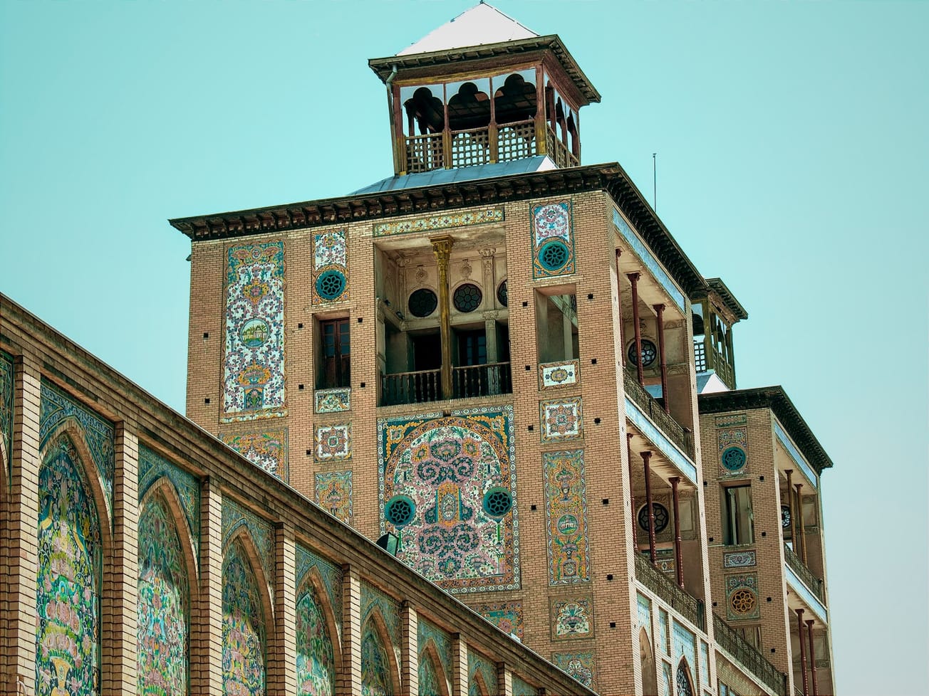 Iran's Golestan Palace, a UNESCO heritage site that dates to 1404, is one of the oldest structures in Tehran and was the seat of the Qajar dynasty. 